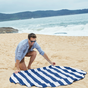 Beach Towels - Round - Whitsunday Blue