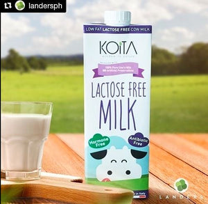 Koita Lactose Free Low Fat Milk PACK OF 12 x 1L (EXP 06.07.24)