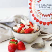 Load image into Gallery viewer, The Great British Porridge - Strawberry &amp; Peanut Butter 385g