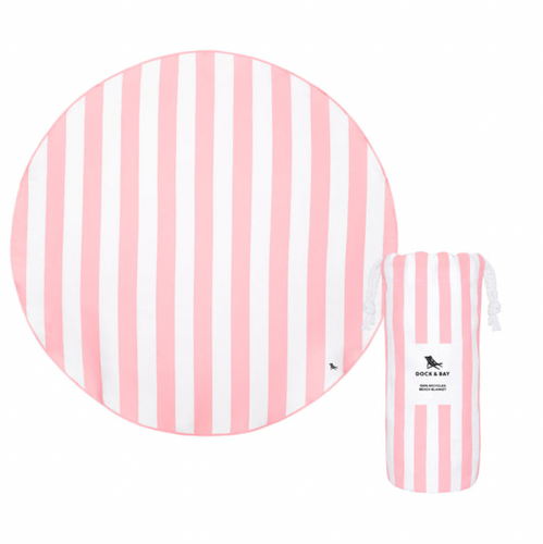 Beach Towels - Round - Malibu Pink