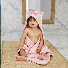 Load image into Gallery viewer, Baby Hooded Towel - Animal - Parker Pig