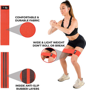 Mzus Fitness Resistance Band - Set of 3 Bands