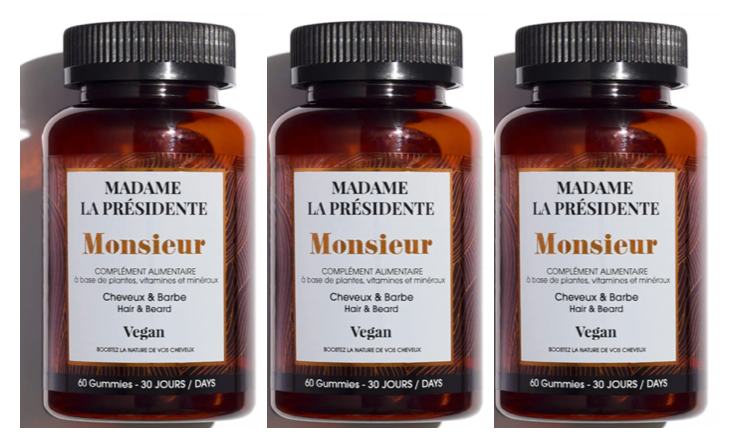 MONSIEUR Beard & Hair Grow - 3 Months - Madame La Présidente