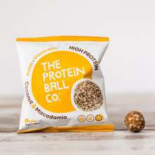 Load image into Gallery viewer, Coconut &amp; Macadamia Whey Protein Balls 45g - 6Balls