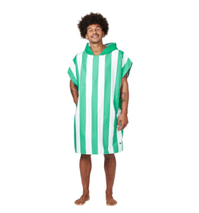 Adult Poncho - Quick Dry Hooded Towel - Cancun Green