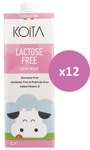 Koita Lactose Free Skim Milk 12x1L