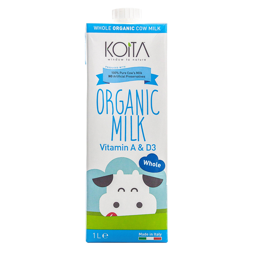 Koita Organic Whole Fat Milk 1L